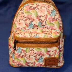 Loungefly Disney Heart Logo Moana PUA Mini Backpack HTF NWT OG Loungefly